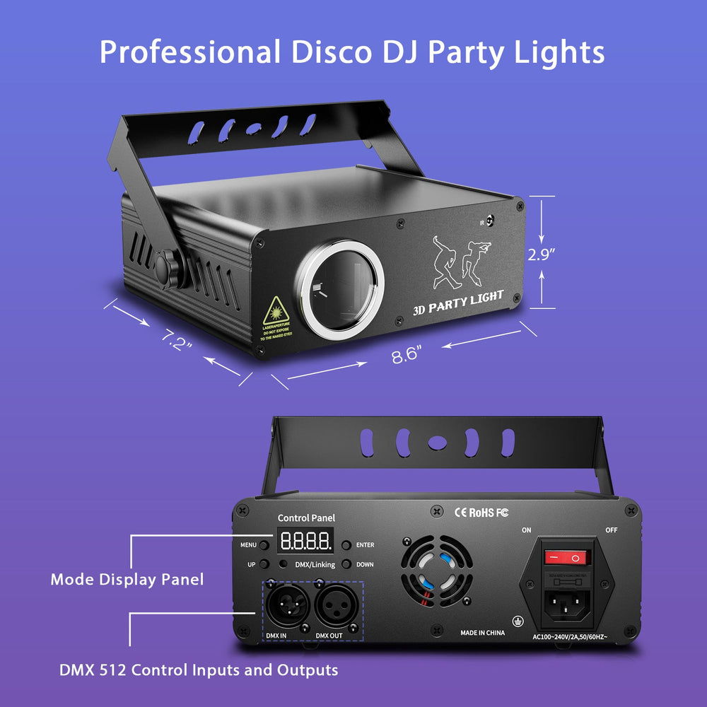 Keobin L2700 3D animation DJ party light photo 6