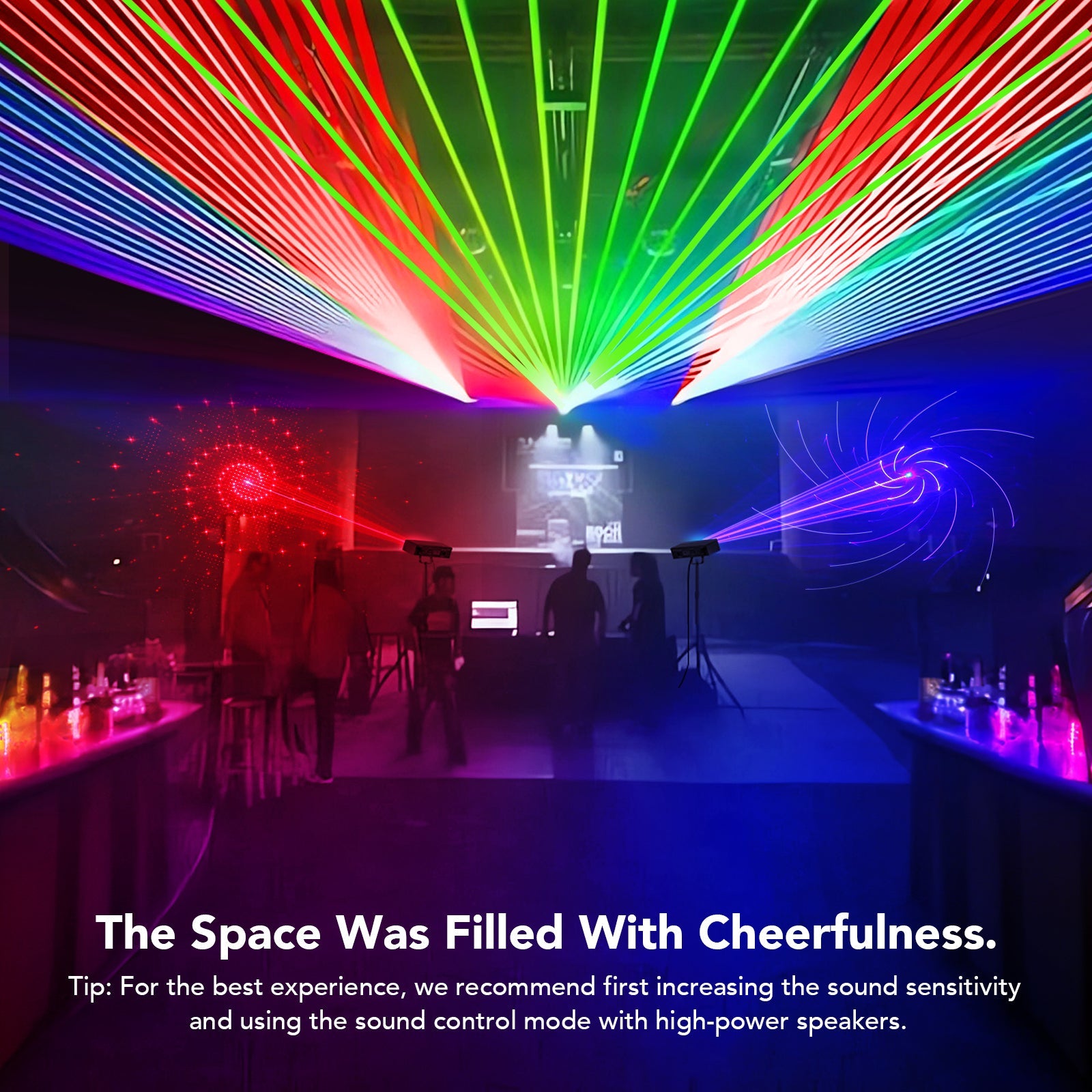 KeoBin L2500 6-in-1 disco lights for parties — product image 4