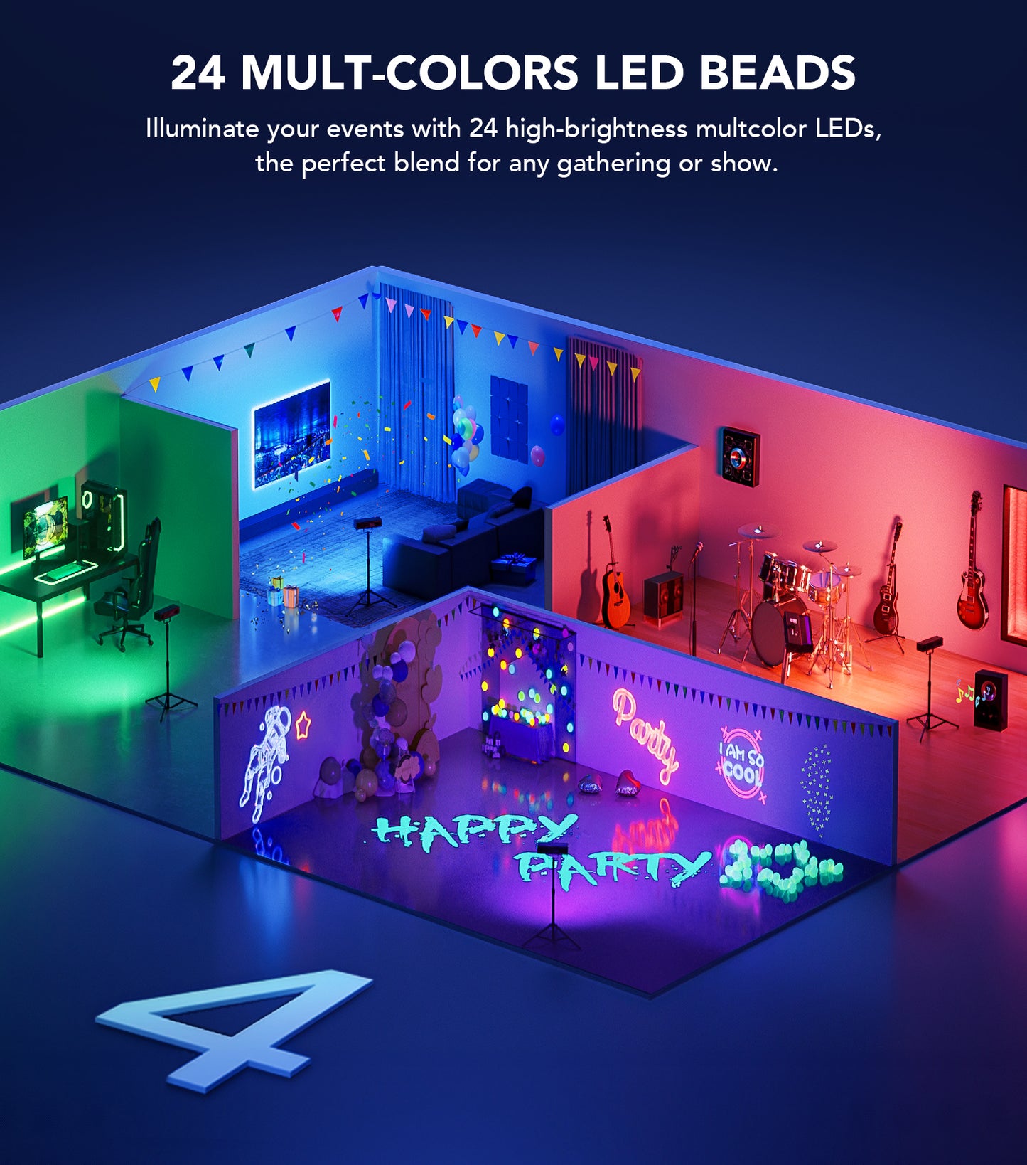 DJ Light with Stand