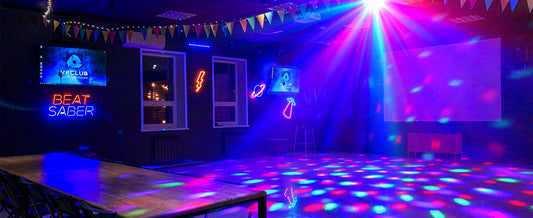Rechargeable battery-powered party lights and wireless event uplights