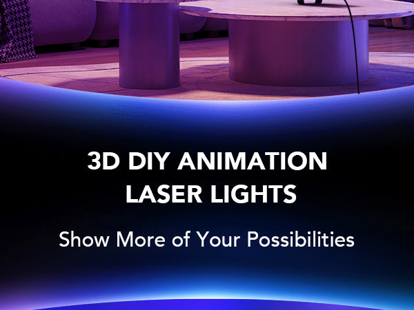 KeoBin L2400-002 App-gesteuertes 3D-Animations-Partylight