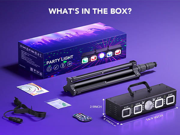 What's In The Box — Complete Party Light Package
