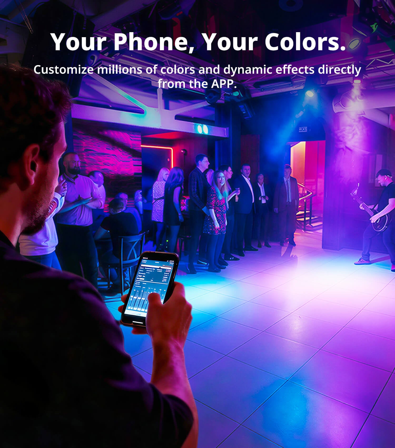 KeoBin 12x16W Rechargeable Par Lights, 8-Hr Battery Powered Uplights with DMX512/APP/Remote Control, RGBWA+UV Stage Lighting for DJ Shows, Party, Events