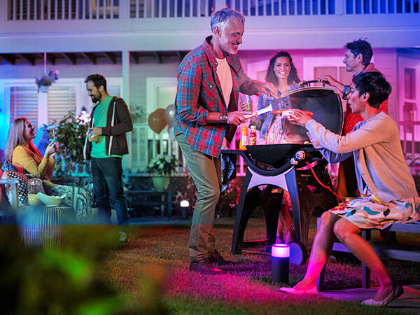Portable rechargeable party light used for indoor band performance and event lighting