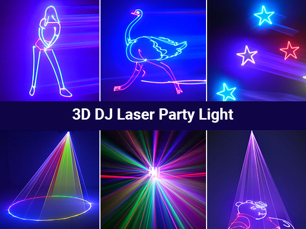 Echter 3D-Animationseffekt — Tiefe, Bewegung und Dimension in jedem Lichtstrahl