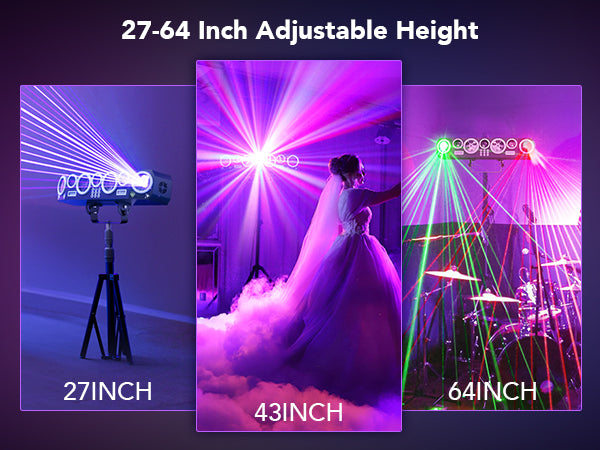 Verstellbarer DJ-Lichtständer – 27" bis 64" für jeden Veranstaltungsort