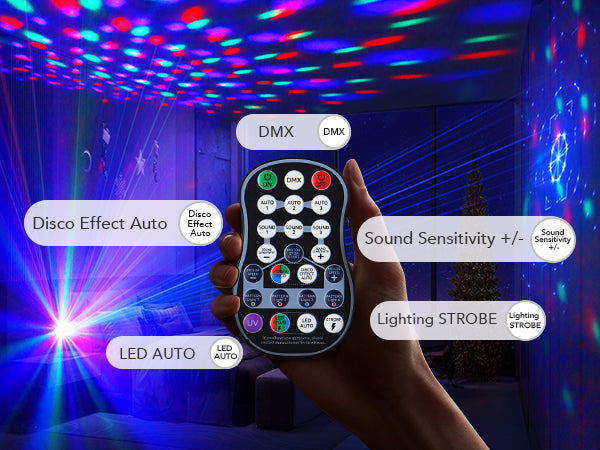Wireless Remote Stage Lights — Handheld Party Lighting Control