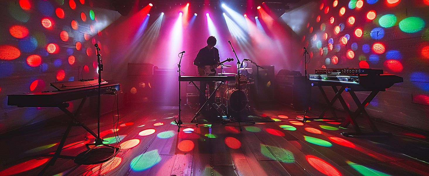 Schallaktivierte DJ-Leuchte – Einstellbare Empfindlichkeit für perfektes Beat-Matching