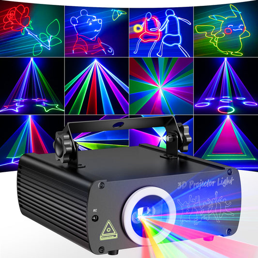 KeoBin L2600 RGB laser party lights 3D animation effect 1
