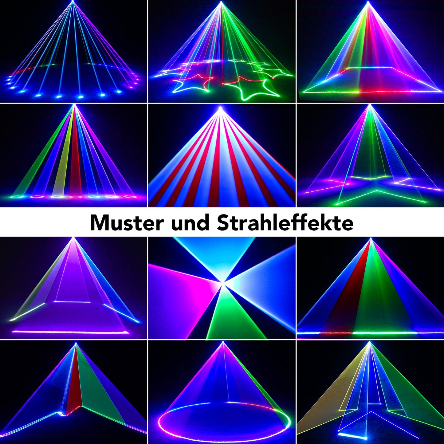 KeoBin L2600 RGB laser party lights 3D animation effect 3