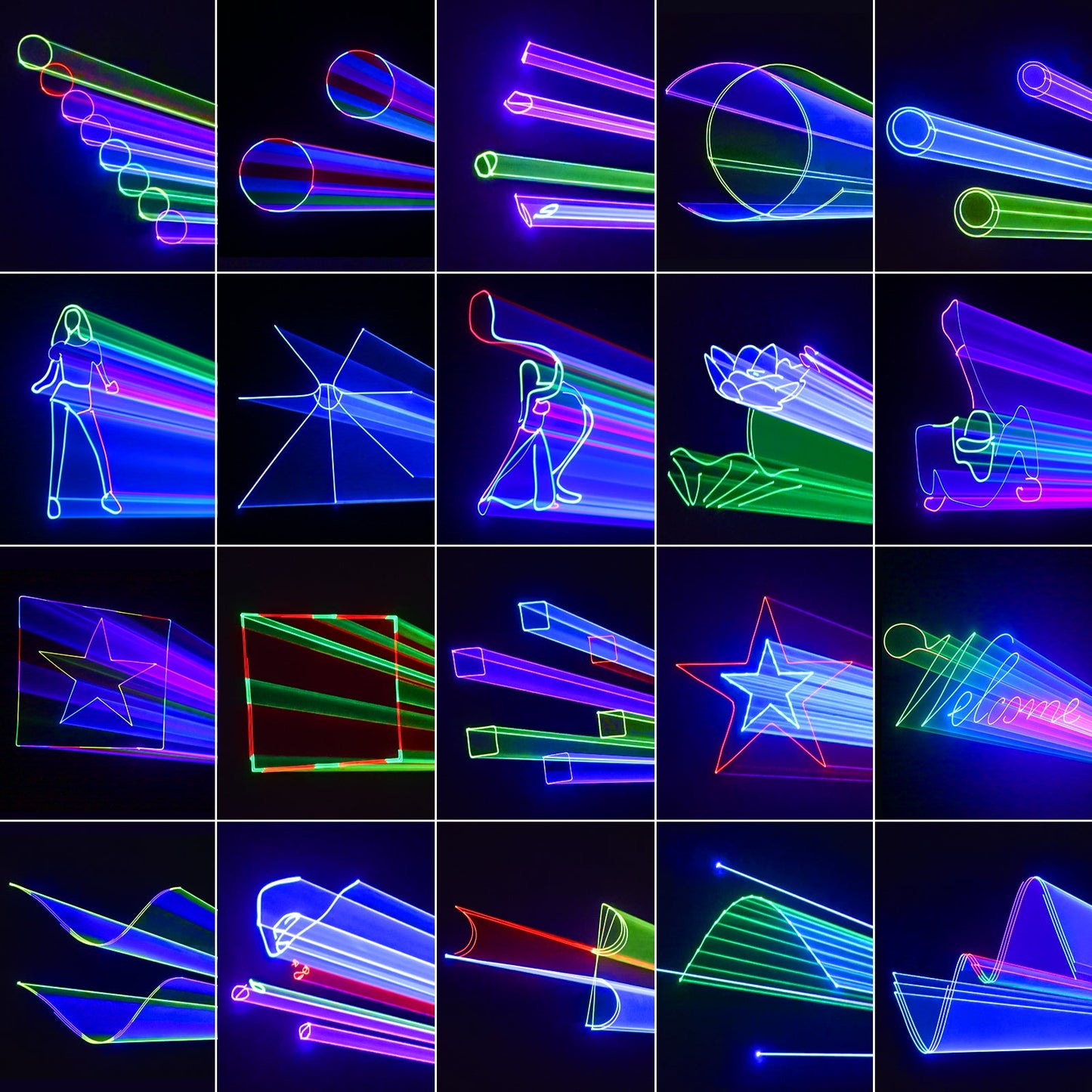 KeoBin L2600 RGB laser party lights 3D animation effect 5