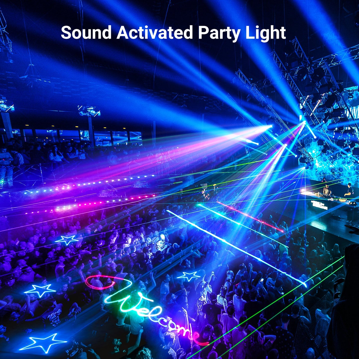 KeoBin L2600 RGB laser party lights 3D animation effect 8
