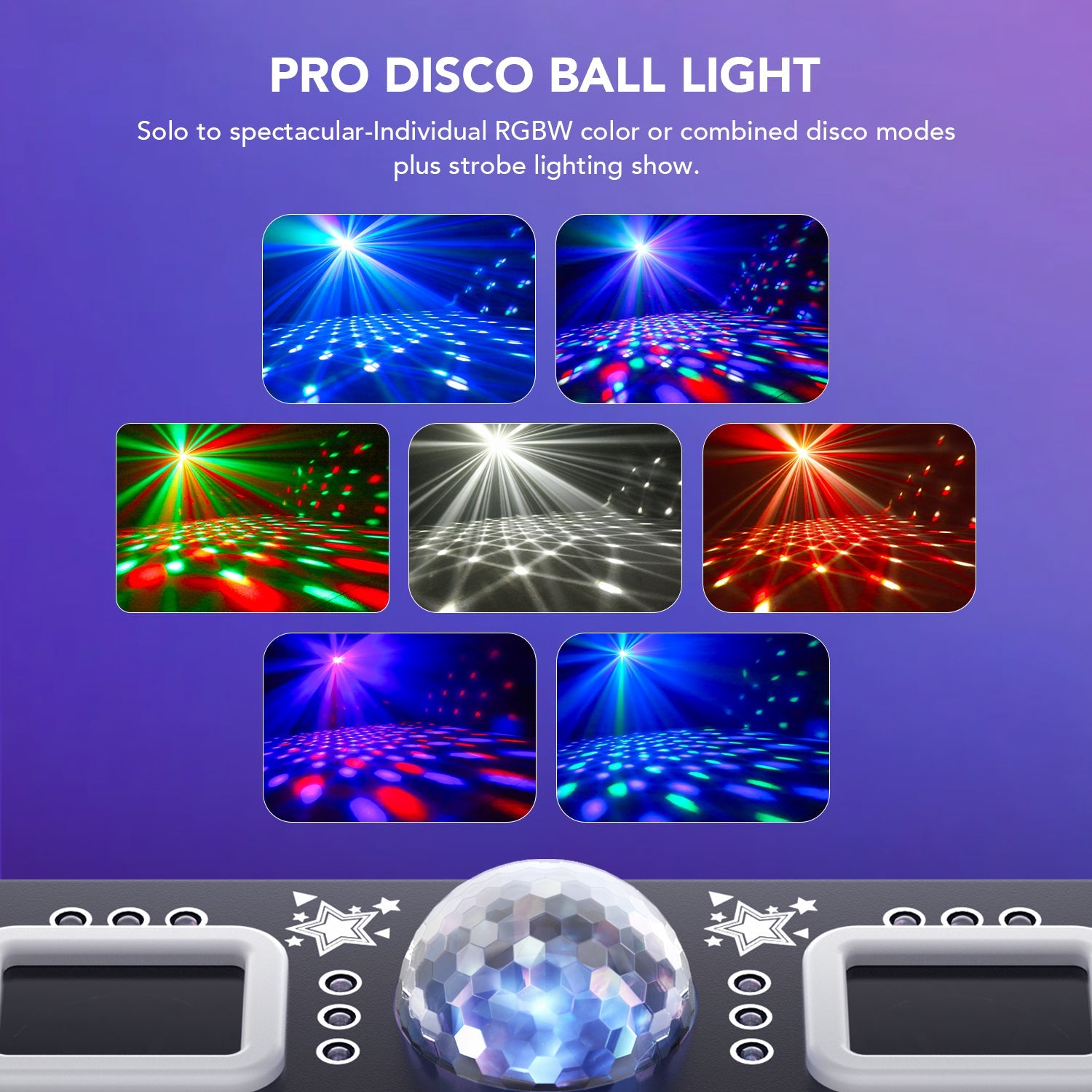 KeoBin L2500 6-in-1 disco lights for parties — product image 3