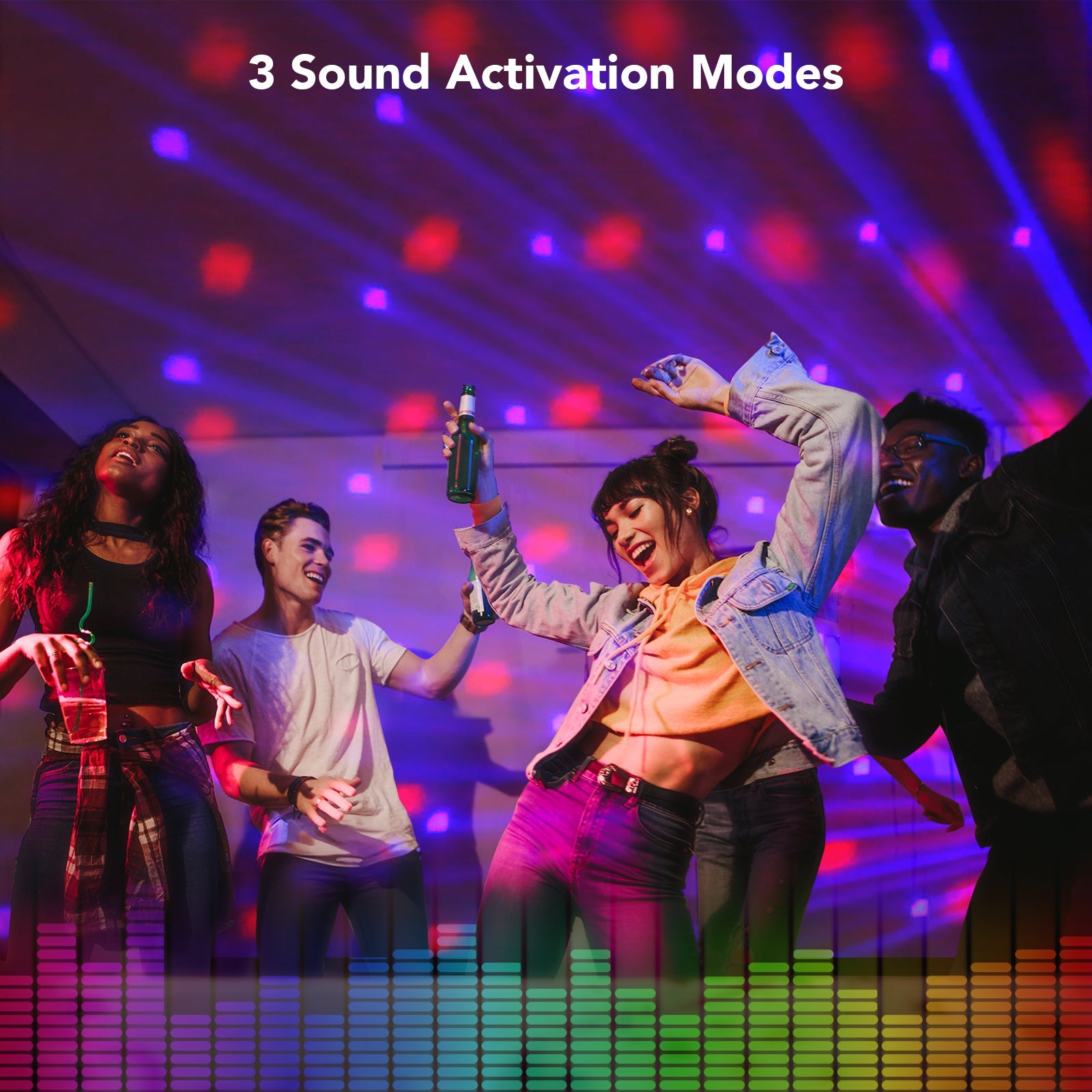 KeoBin L2500 6-in-1 disco lights for parties — product image 5