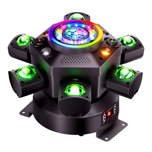 KeoBin moving arm laser stage light side view