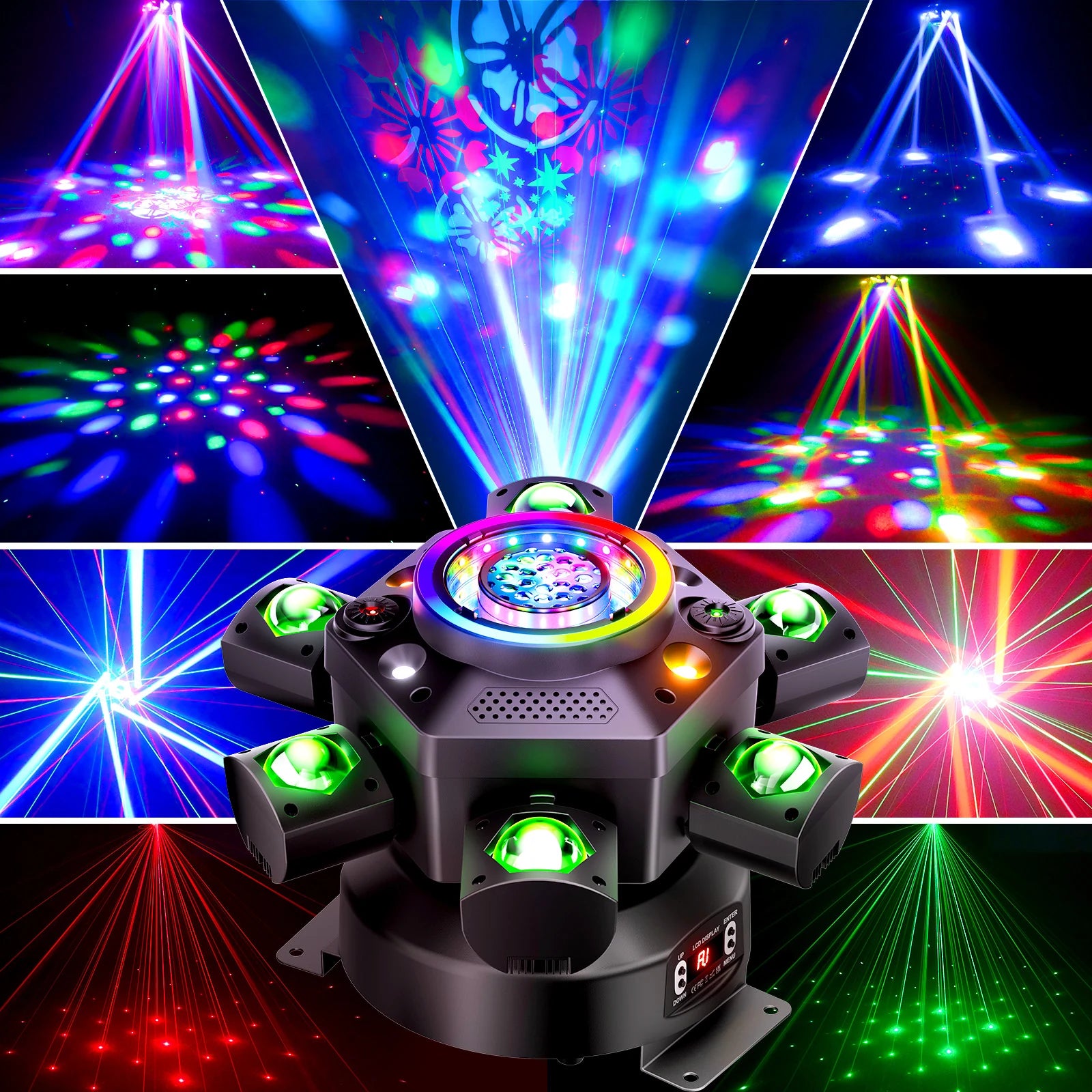 KeoBin DMX moving head light for club and events
